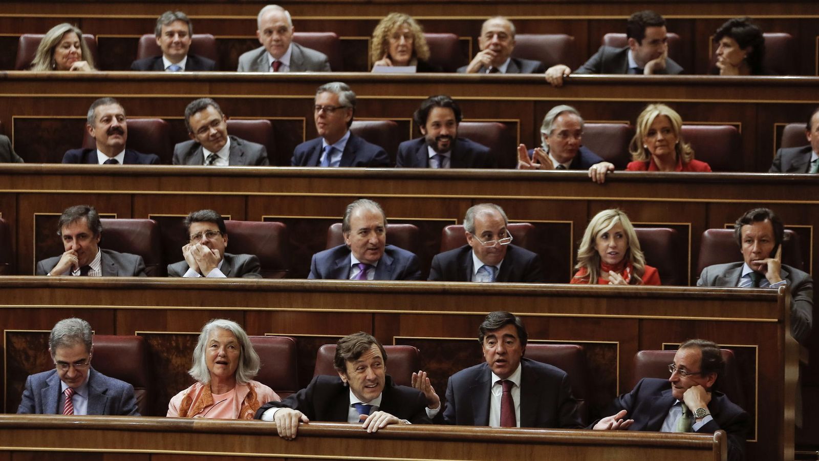 Foto: Los diputados del PP en el Congreso de los Diputados. (Efe)