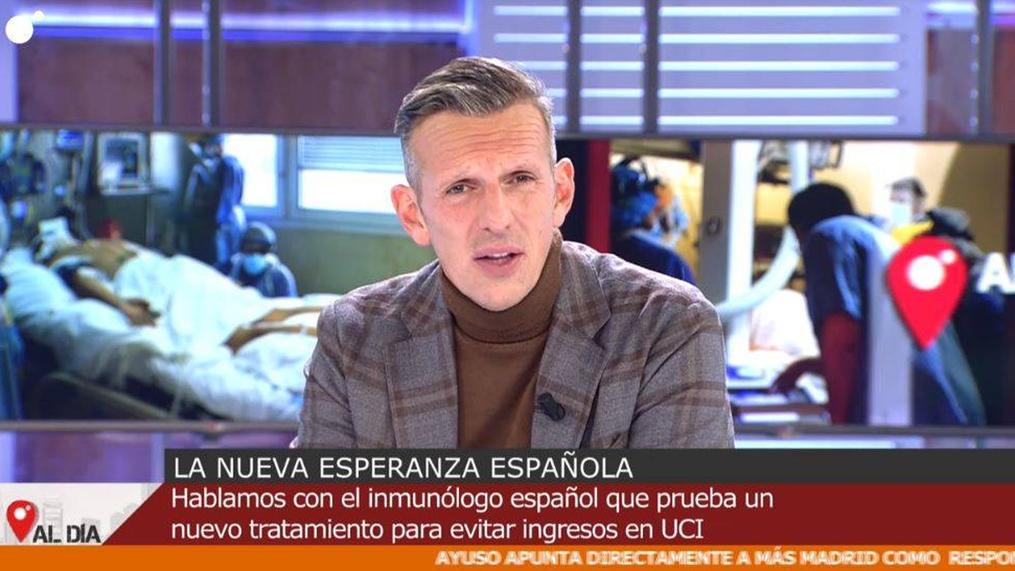Joaquín Prat, en 'Cuatro al día'. (Mediaset España)