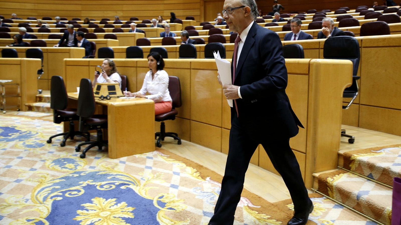 Foto: Montoro, en el Senado, el pasado día 30 de septiembre. (EFE)