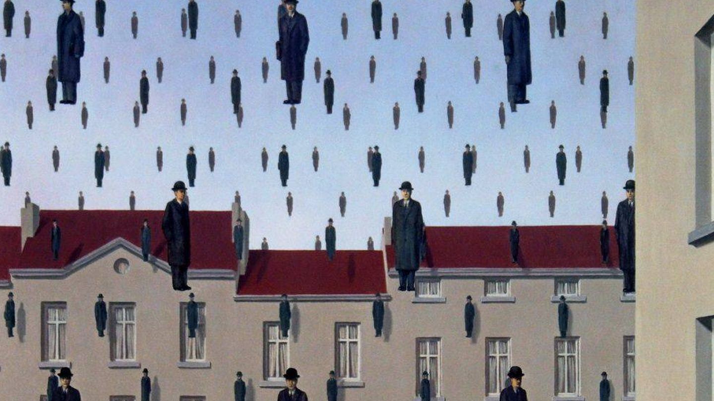 'Golconda', de René Magritte.