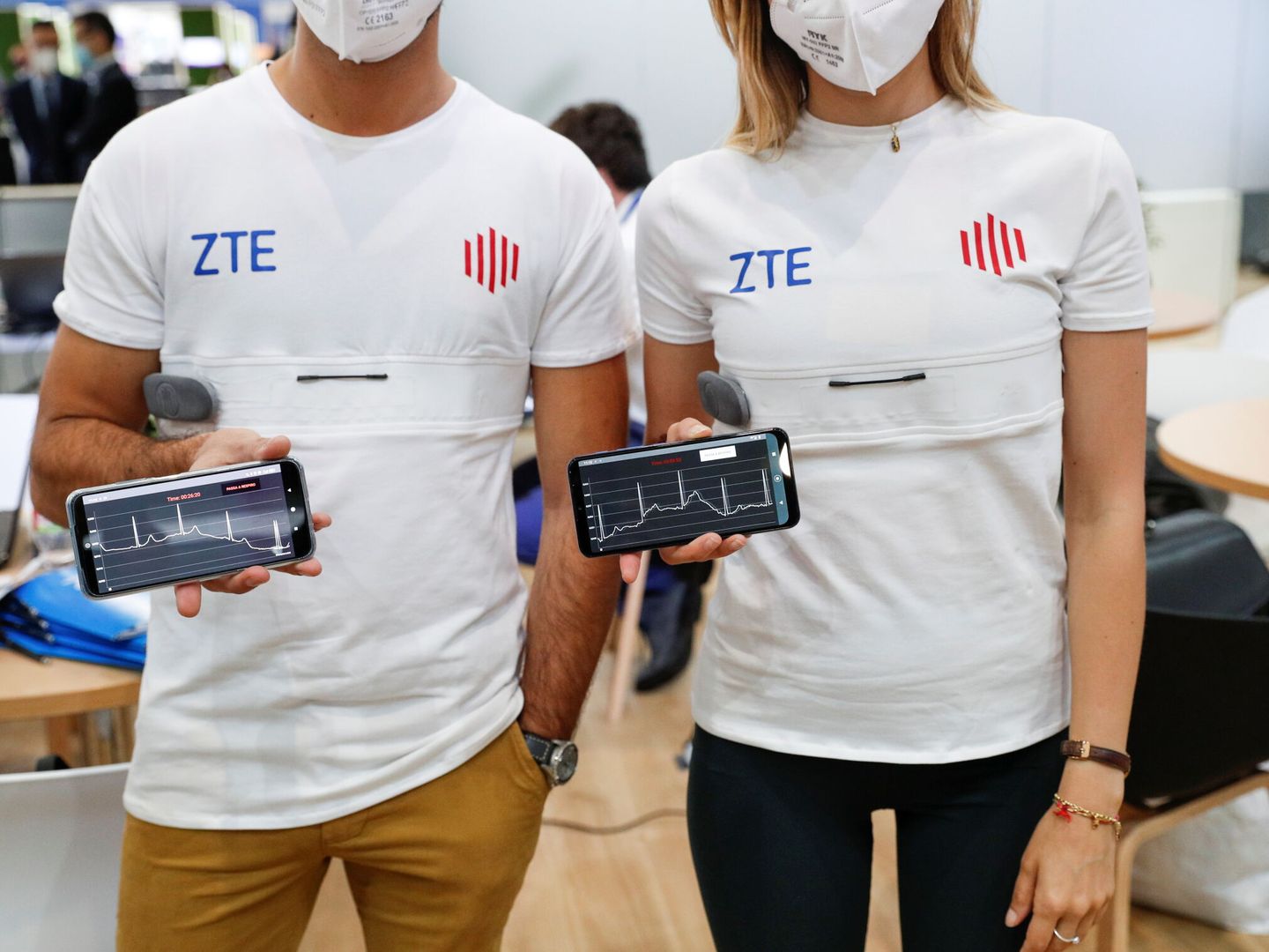 ZTE ha presentado una camiseta conectada. Foto: Reuters.