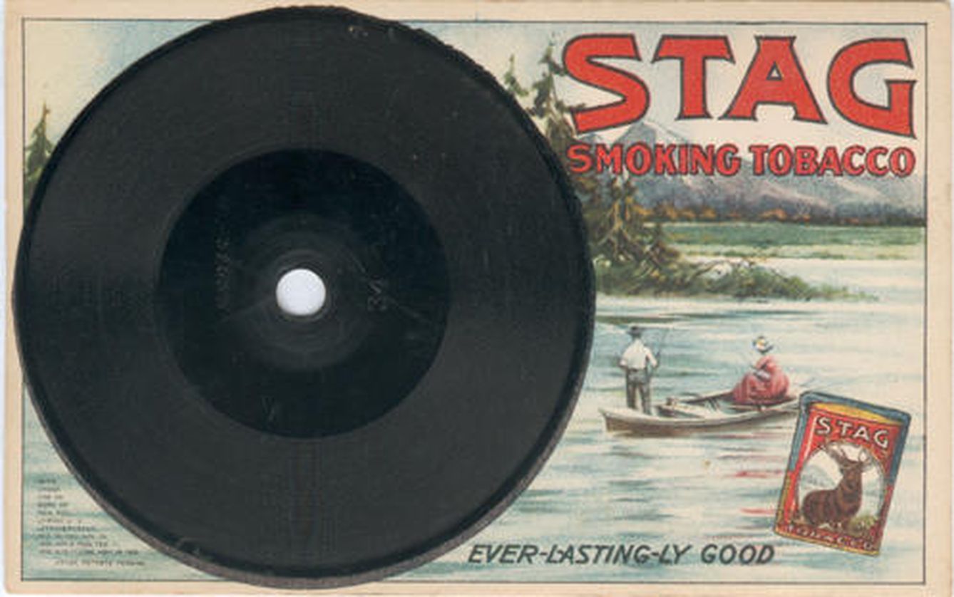 Los discos también fueron publicitarios, como este de una marca de tabaco.
