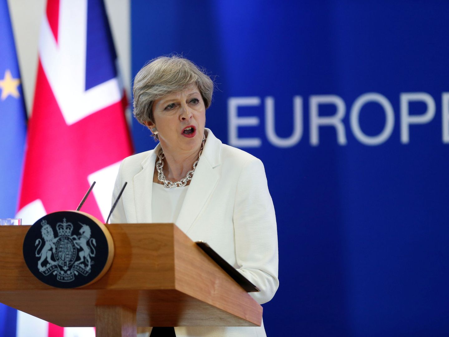La primera ministra británica, Theresa May. (Reuters)