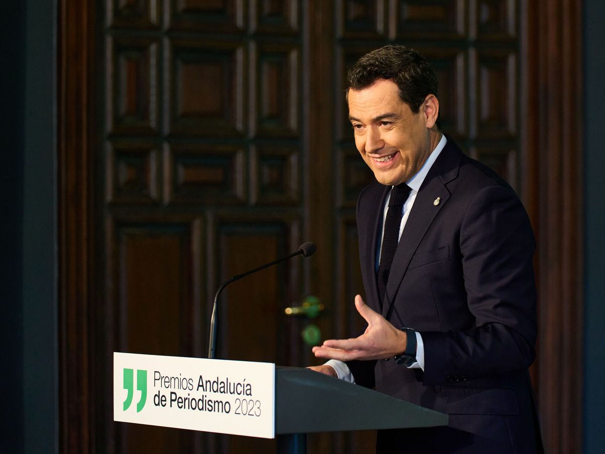 Foto: El presidente de la Junta de Andalucía, Juanma Moreno. (Joaquín Corchero/EP)