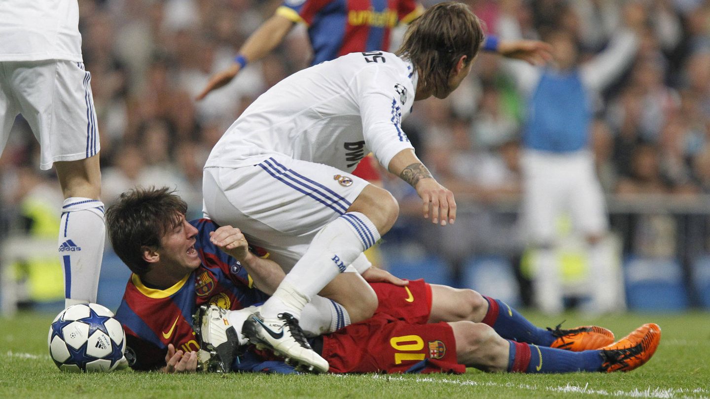 Ramos y Messi siempre se encontraron. (EFE/Alberto Martín)