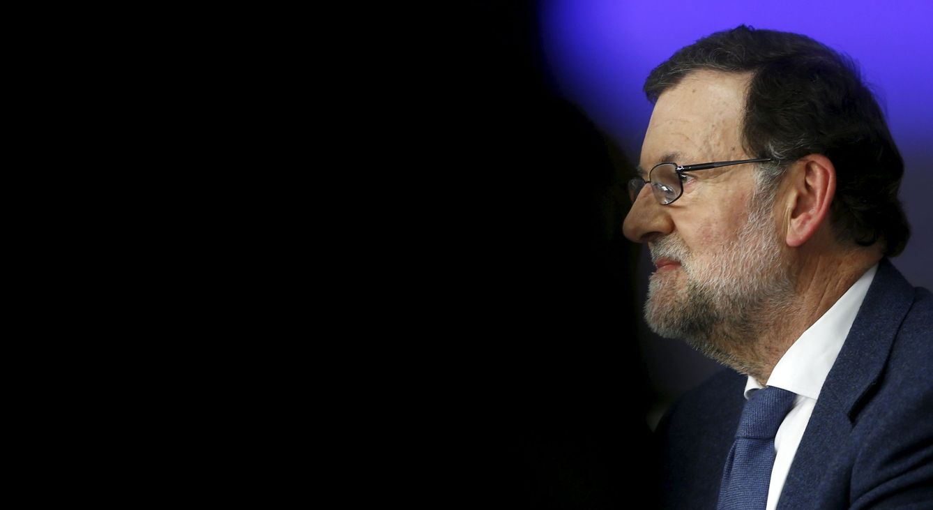 Mariano Rajoy, durante la reunión de la Junta Directiva Nacional del PP, este martes por la tarde. (Reuters)