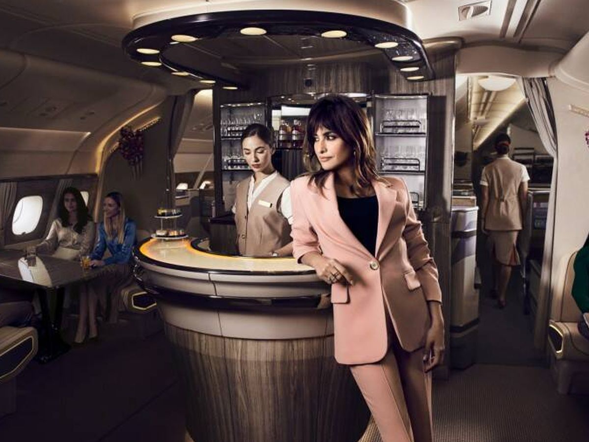 Foto: Penélope Cruz es la nueva imagen de la compañía Emirates. (Cortesía)
