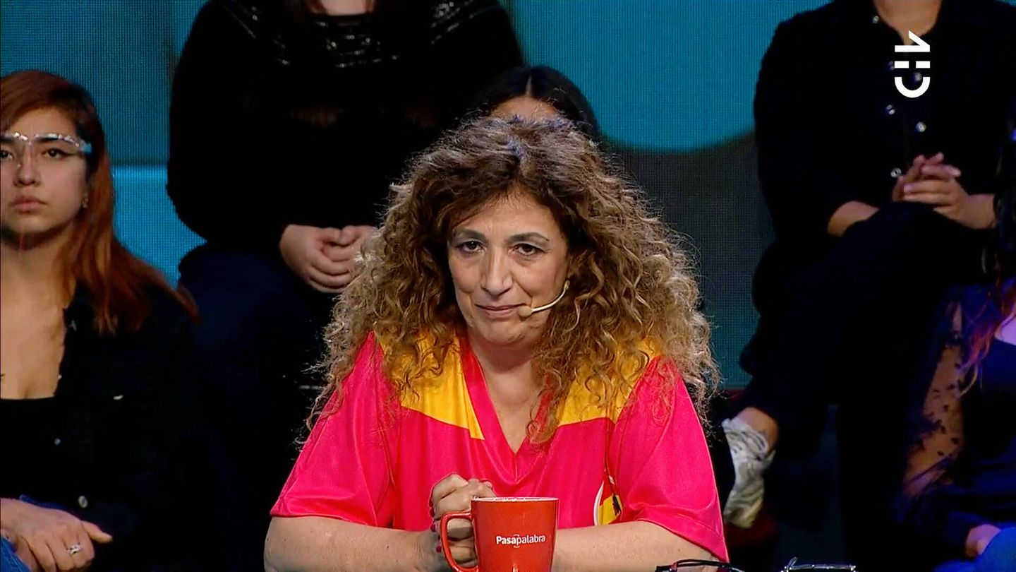 Sofía Álvarez de Eulate, en su estreno en el 'Mundial de Pasapalabra'. (ECTV/Chilevisión)