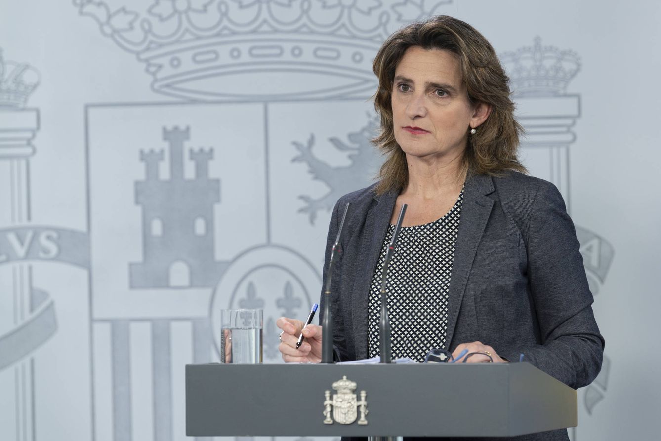 La vicepresidenta cuarta, Teresa Ribera, este domingo. (Borja Puig | Pool Moncloa)