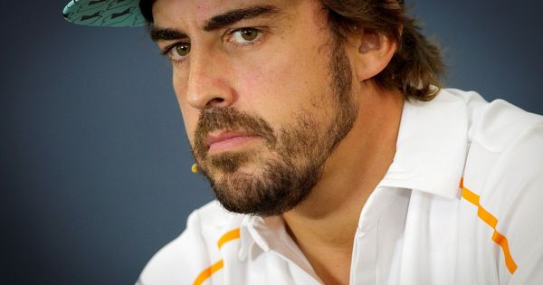 Foto: Fernando Alonso en la rueda de prensa del Gp de Bélgica. (Reuters)
