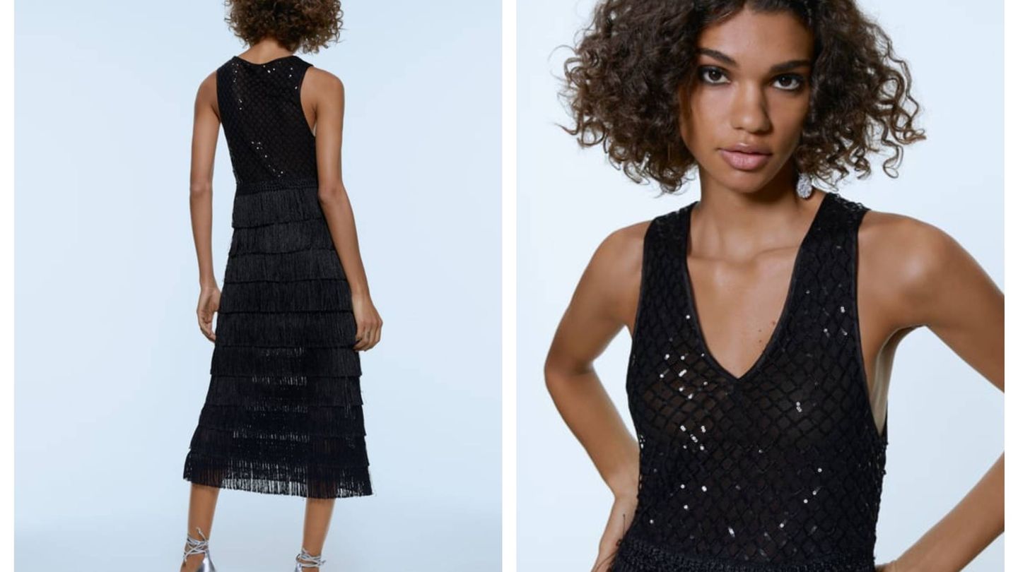 Llena tu Nochevieja de elegancia con vestido de flecos de Zara que revolucionará tu Instagram