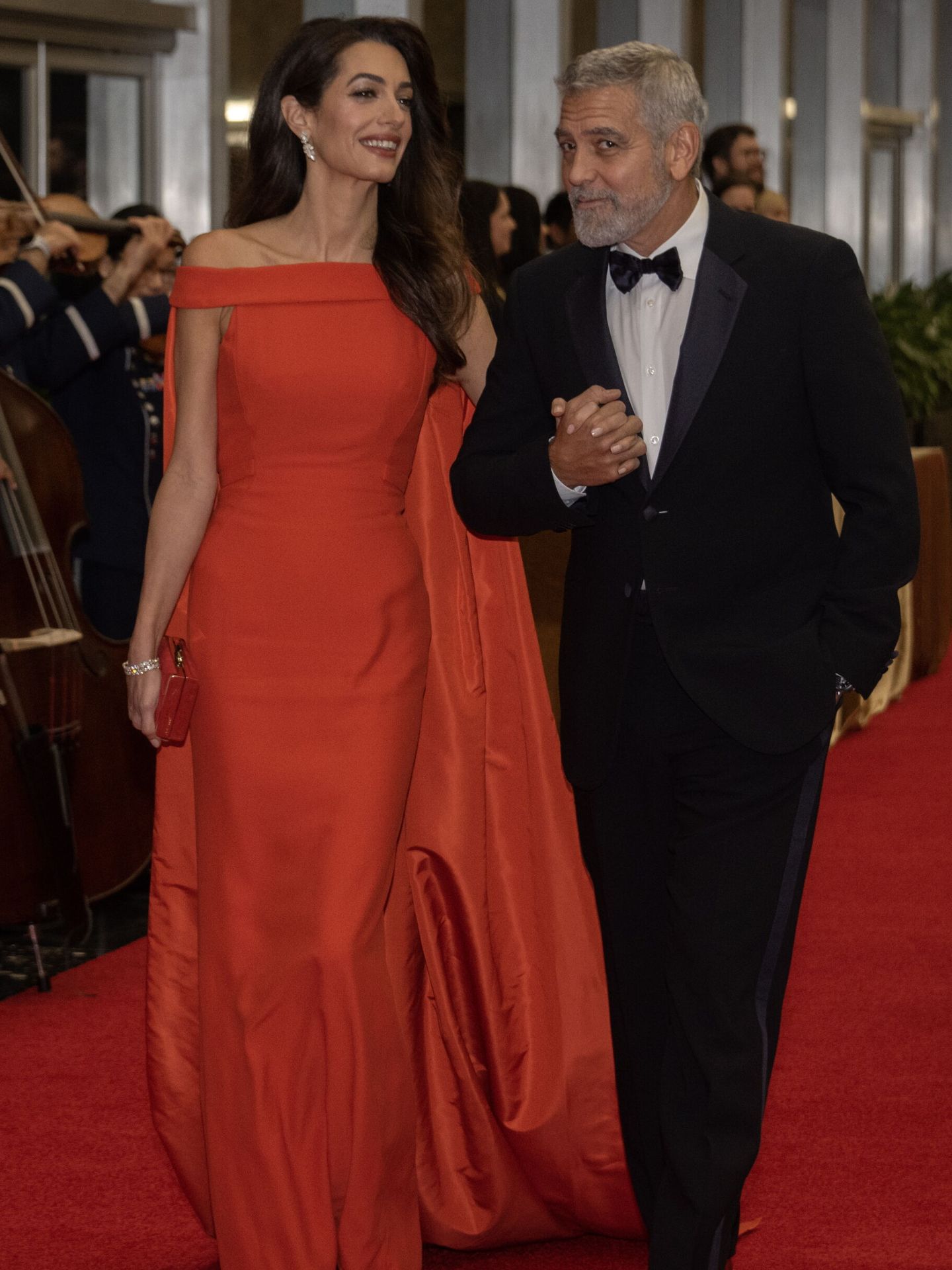George Clooney y Amal. (EFE/Ron Sachs)
