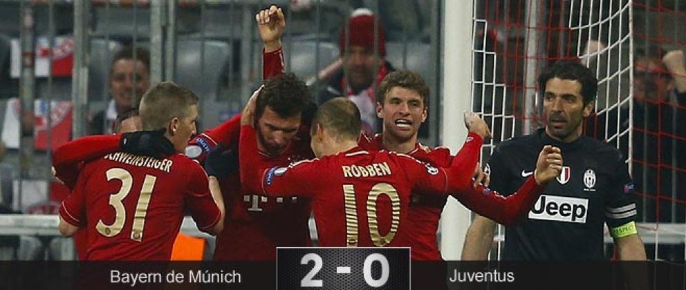 Foto: El Bayern no da opciones a la Juventus y ve más cerca las semifinales