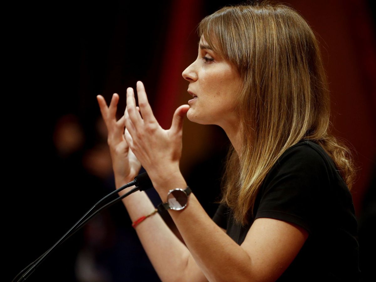 Foto: La presidenta del grupo parlamentario de Catalunya en Comú Podem, Jessica Albiach (EFE)