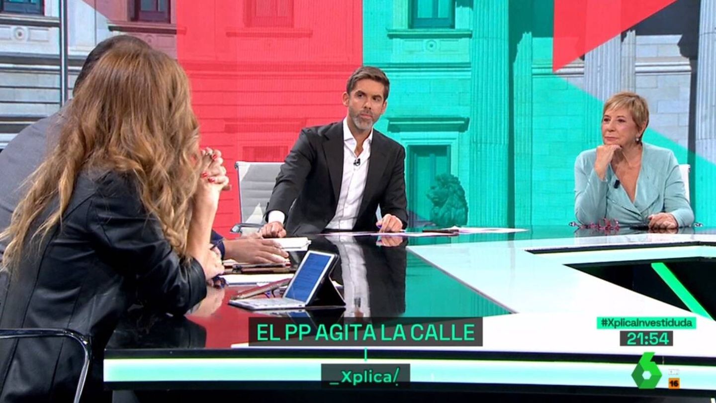 José Yélamo y Celia Villalobos en 'La Sexta Xplica'. (Atresmedia)
