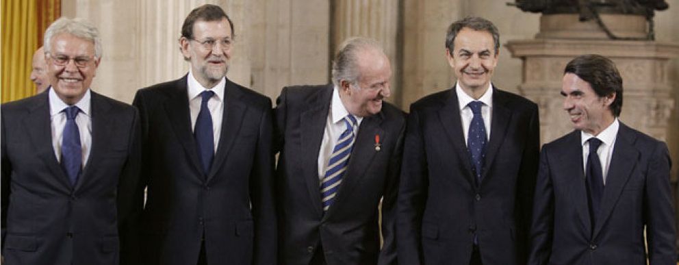 Foto: El Rey Juan Carlos recibió por separado y en privado a González, Aznar y Zapatero