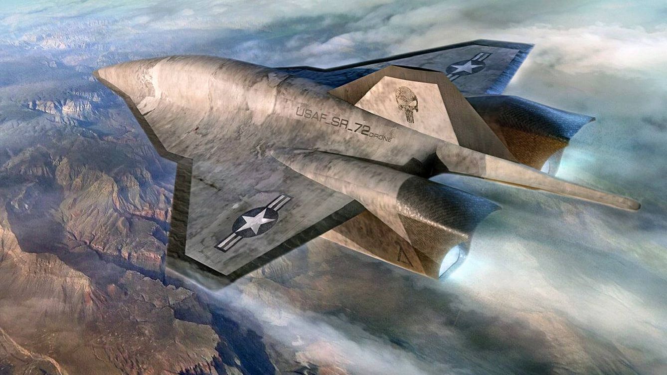 Foto: Render artístico del rumoreado avión hipersónico Lockheed Martin SR-72 (CC)
