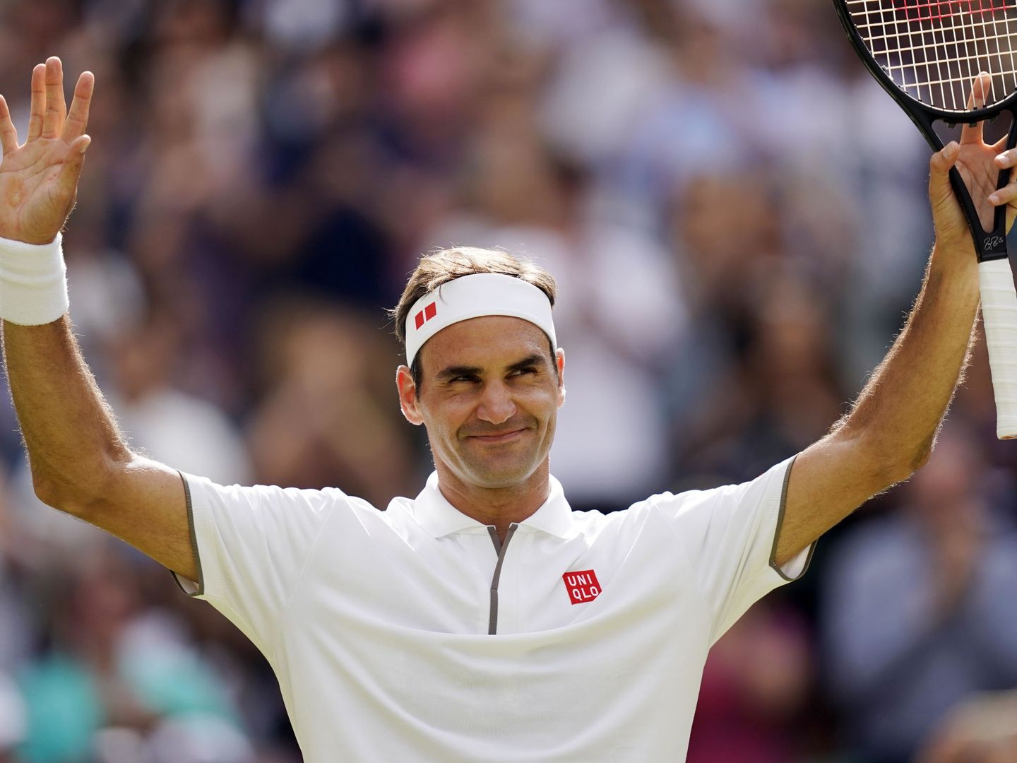 Roger Federer celebra la victoria. (Efe)