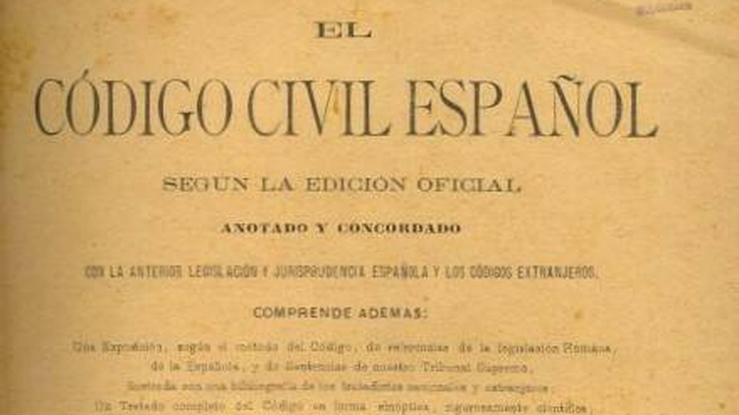 Primer Código Civil español. (Wikipedia)