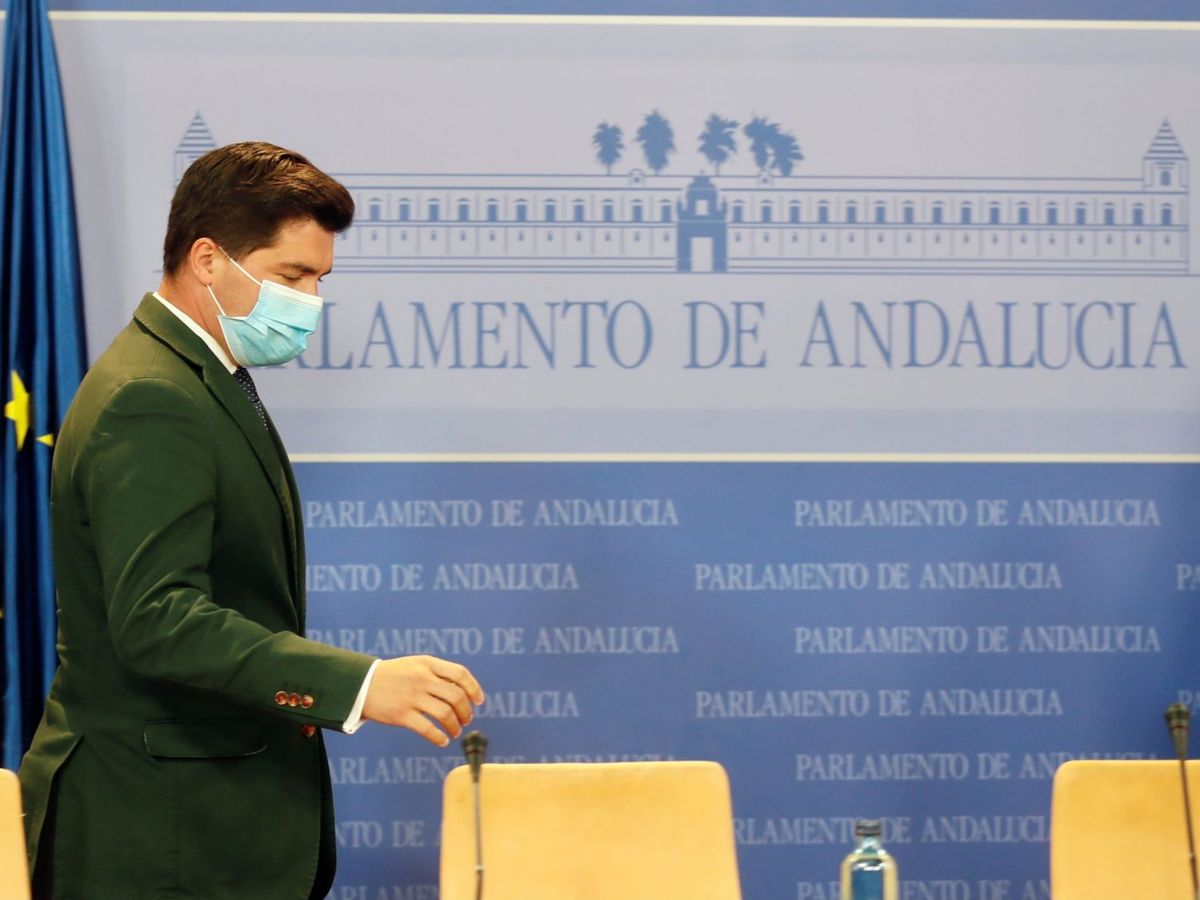 Foto: El presidente de la comisión de investigación de la Faffe, Enrique Moreno (Ciudadanos). (EFE/José Manuel Vidal)
