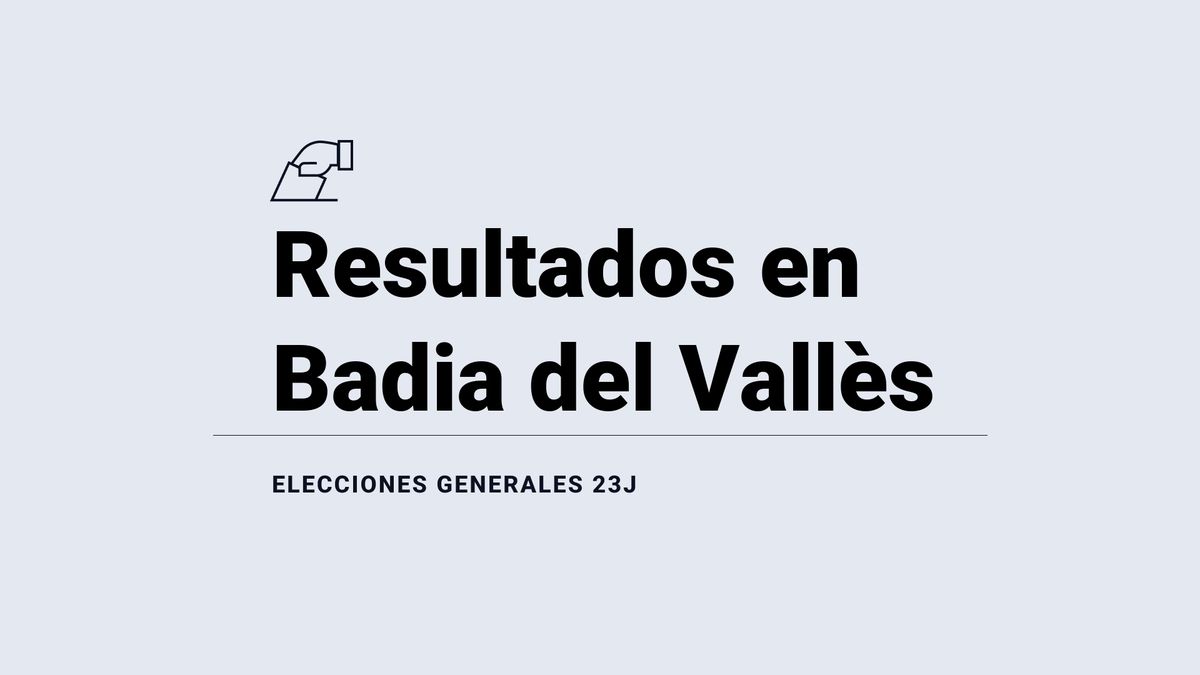 Resultados y última hora en Badia del Vallès de las elecciones 2023: el PSC es la fuerza con mayor número de votos