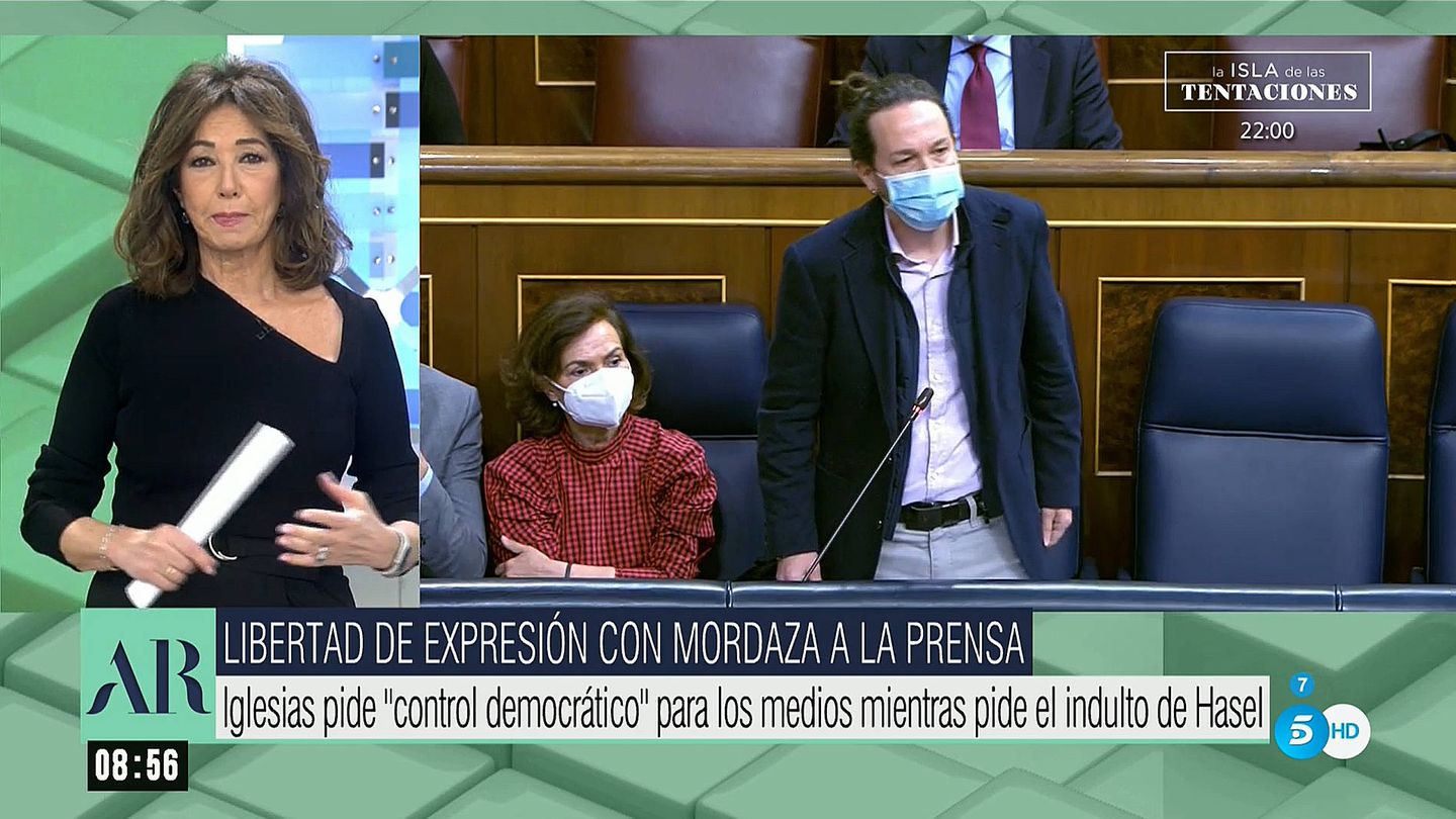 Ana Rosa habla de Pablo Iglesias. (Mediaset)
