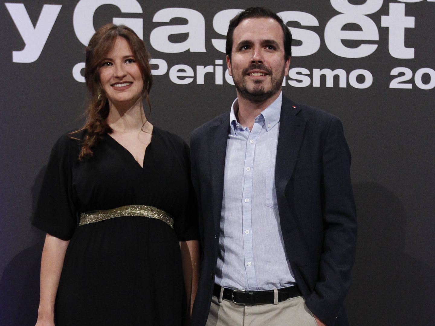 Alberto Garzón y Anna Ruiz en los Premios Ortega y Gasset. (Gtres)