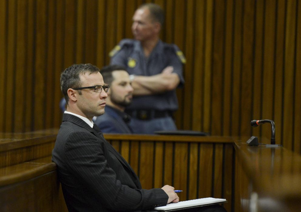 Foto: Oscar Pistorius, en un momento del juicio.