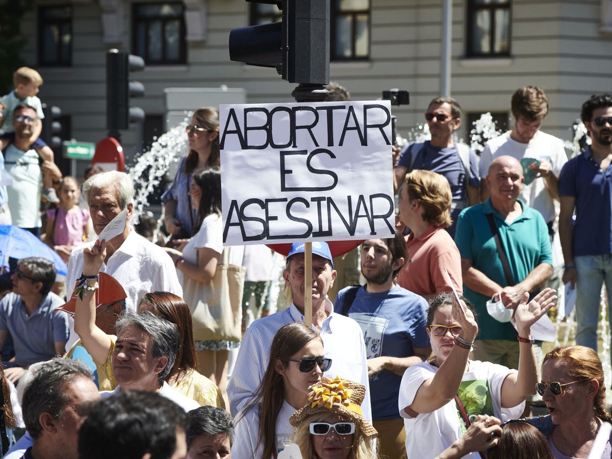 Foto: Manifestación contra la ley del aborto. (EFE/Luca Piergiovanni)