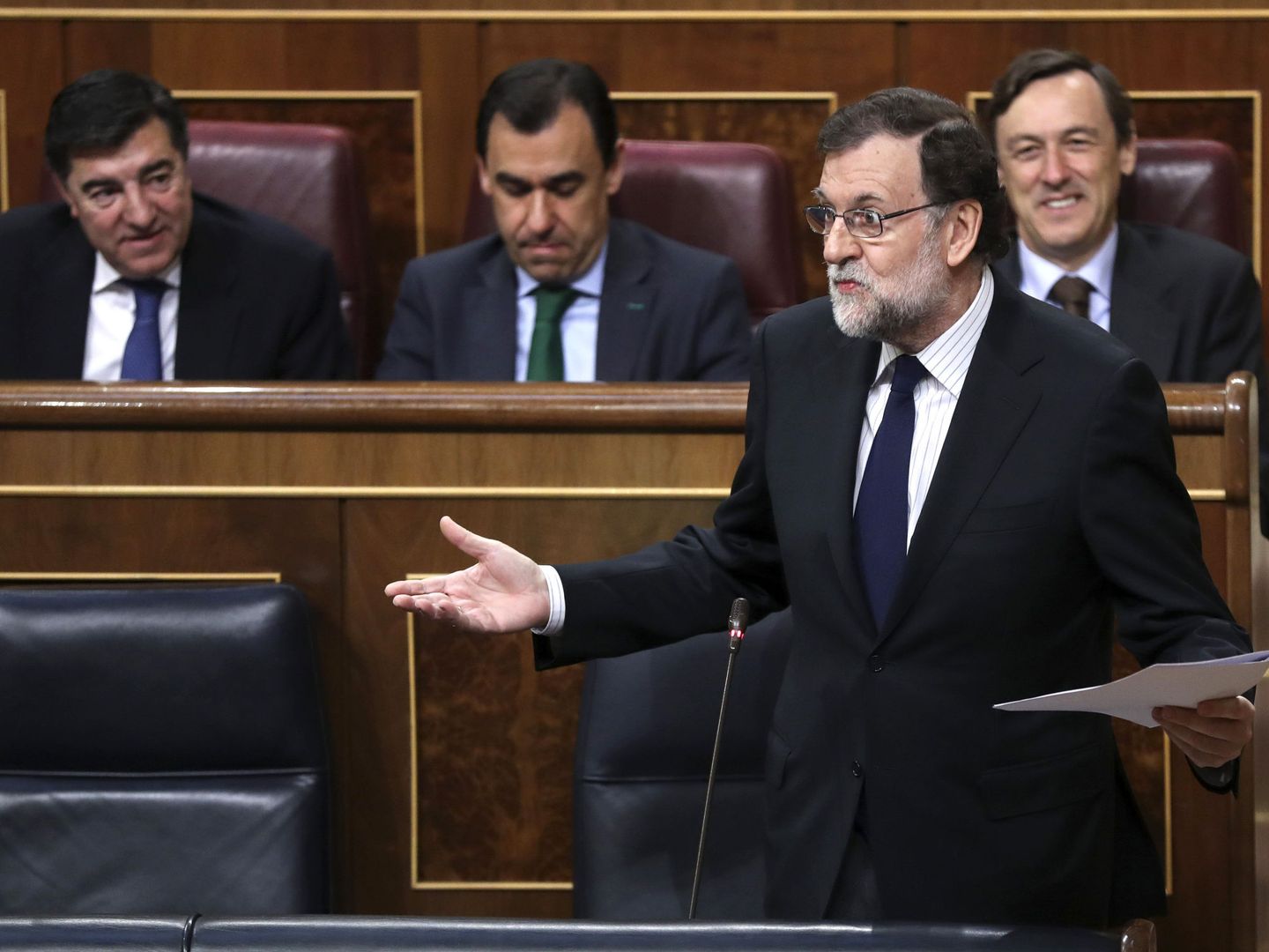 El presidente del Gobierno, Mariano Rajoy, en el Congreso de los Diputados. (EFE)