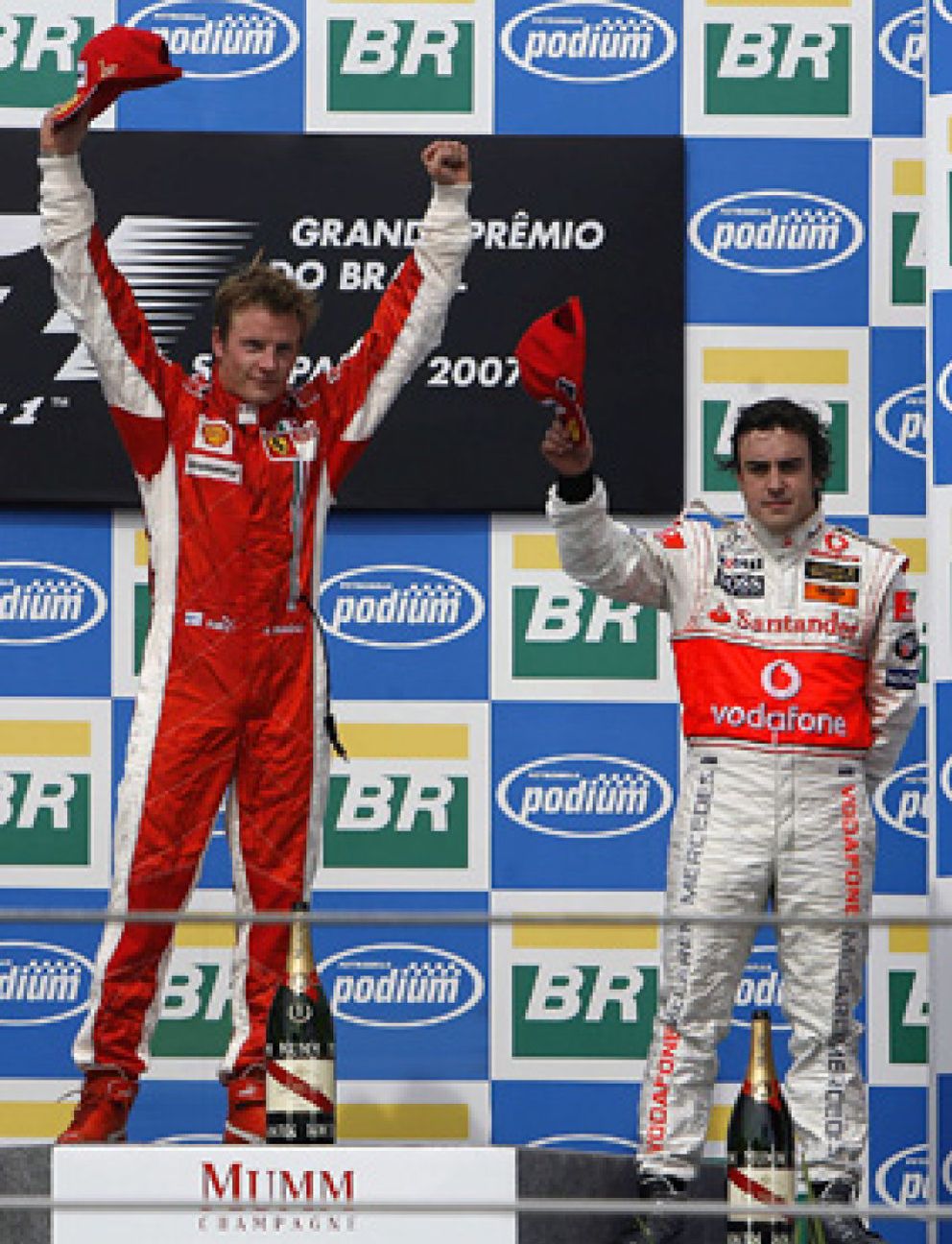 Foto: Ni Hamilton, ni Alonso: Raikkonen, campeón del mundo