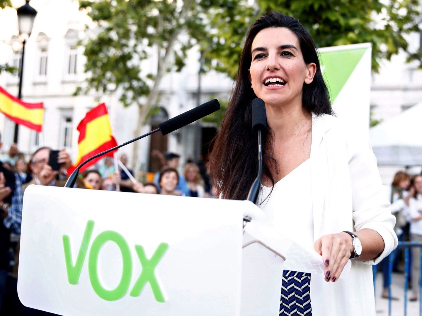La candidata de Vox a la presidencia de la Comunidad de Madrid, Rocío Monasterio. (EFE)