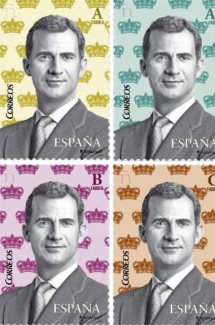 Los nuevos sellos de Felipe VI muestran su valor en letras en vez de en euros