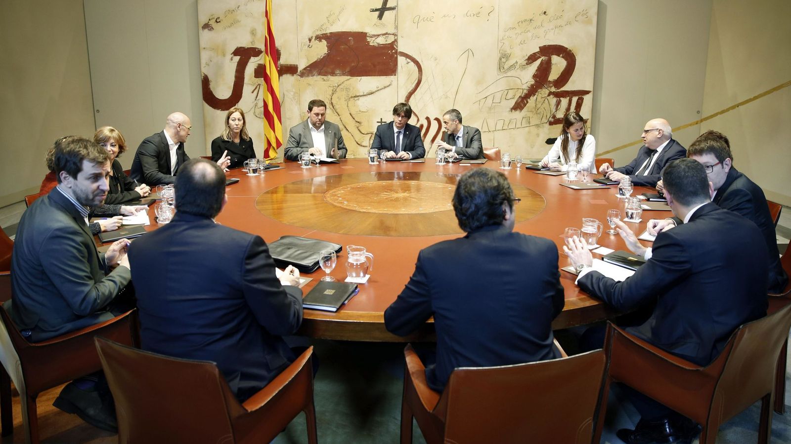 Foto: Primera reunión del Gobierno catalán. (EFE)