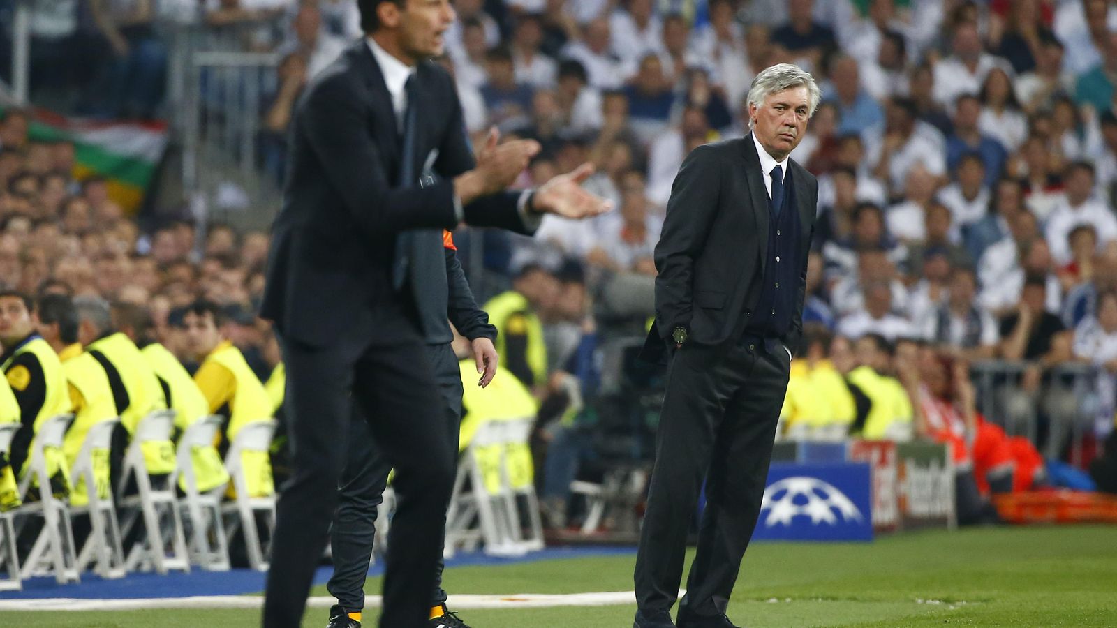 Foto: Ancelotti, en el partido ante la Juventus. (Reuters)