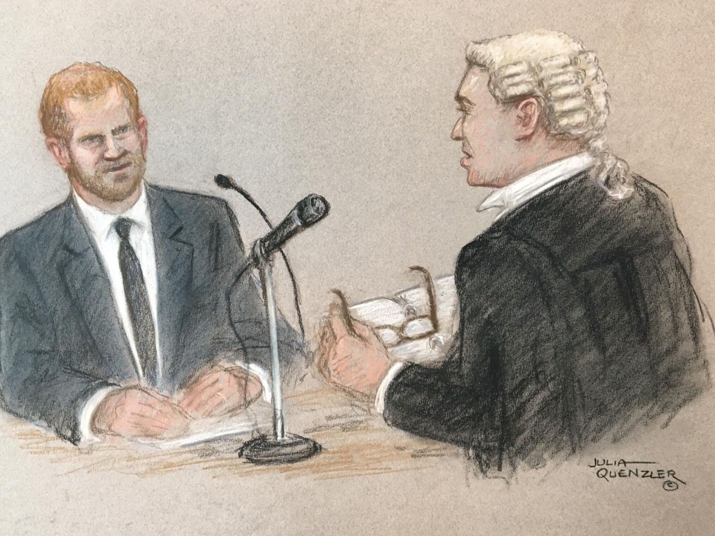 El príncipe Harry, durante su juicio en Londres. (Reuters)