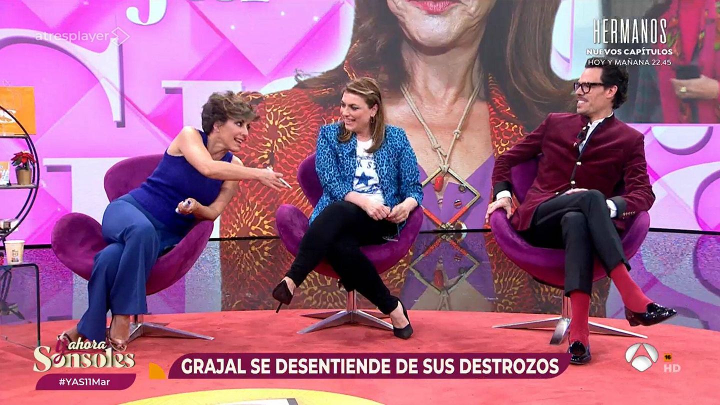 Ónega y Lorena Vázquez, en 'Y ahora, Sonsoles'. (Antena 3)