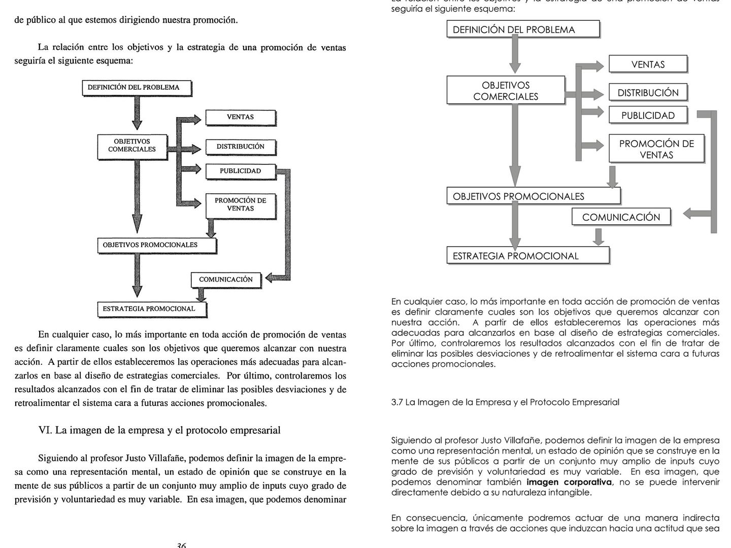 A la izquierda, página del discurso de Javier Maqueda en 2003. A la derecha, página de la tesis de su hija, Maider, en 2012. (Pinche en la imagen para verla a tamaño completo)