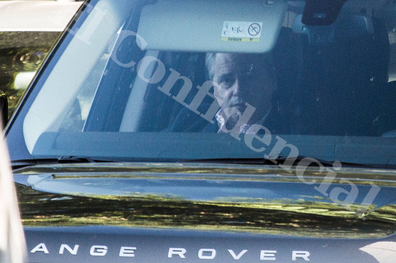 Aristrain, en su coche antes del juicio. (Fernando Ruso)