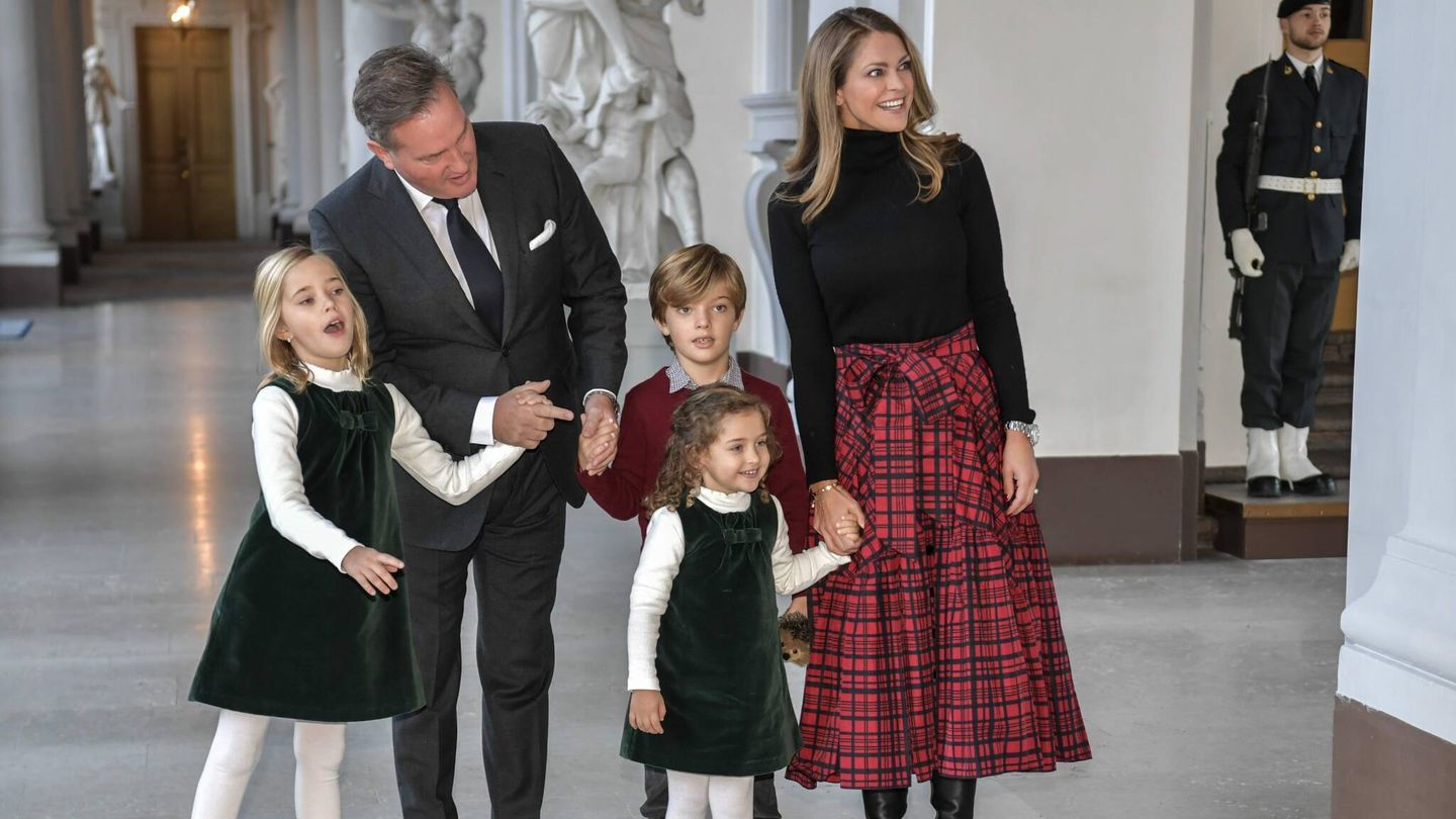 La familia de la princesa Magdalena. (CP/Anders Wiklund)
