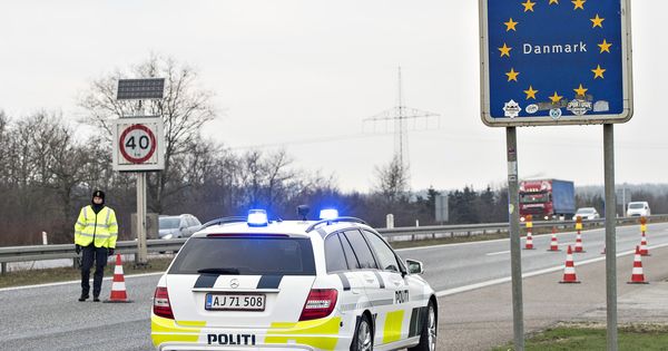 Foto: Controles fronterizos en la ciudad danesa de Padborg, en enero de 2016. (Reuters)