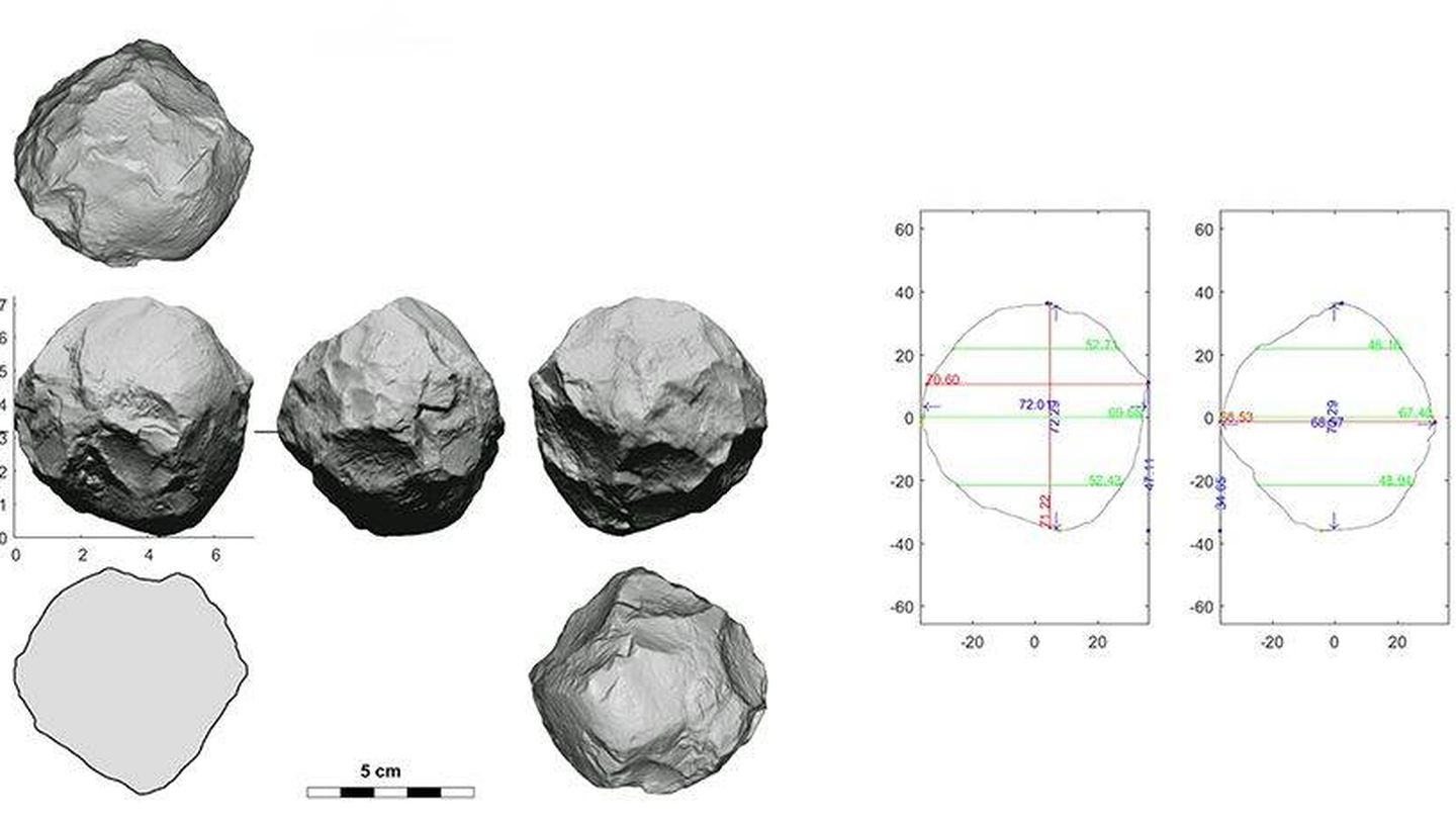 Imagen de una de las esferas digitalizadas. ('TheLower Paleolithic Spheroids Project / LPSP)