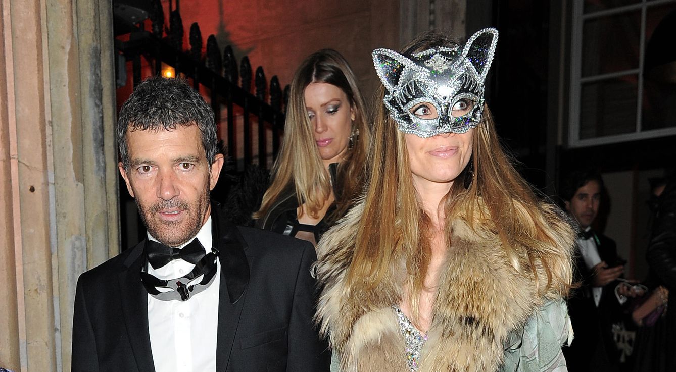 Foto: Antonio Banderas y Nicole Kimpel en la fiesta de Eva Cavalli en Londres (Gtres)