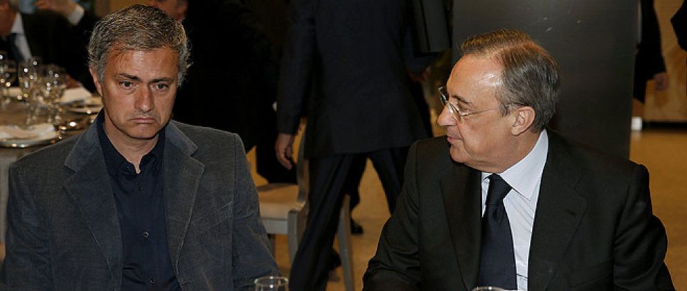 Foto: Florentino Pérez ratifica a José Mourinho en un desayuno, pero le da un toque de atención