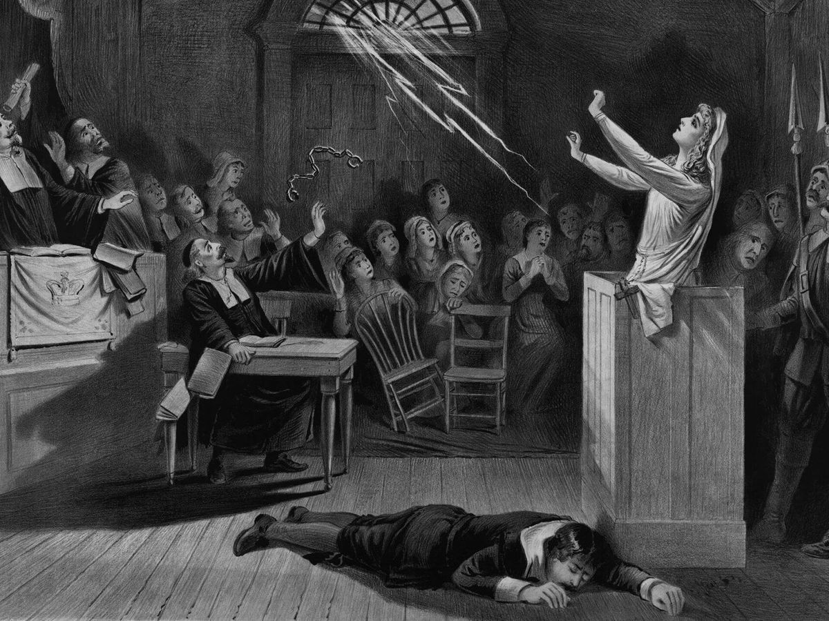 Foto: Ilustración de época acerca del juicio a las llamadas 'brujas de Salem'