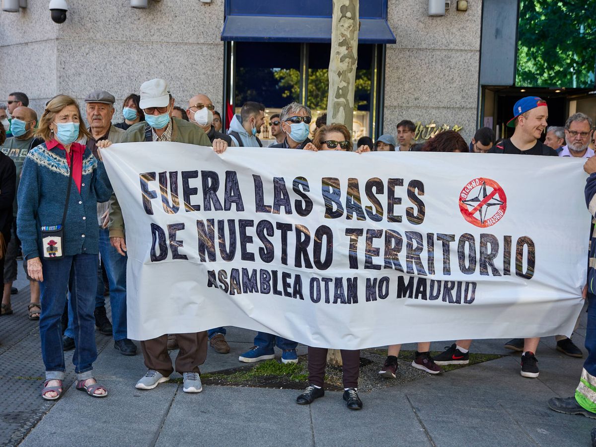 Foto: Protesta contra la OTAN en Madrid, el mes pasado. (Getty/Europa Press/Jesús Hellín)
