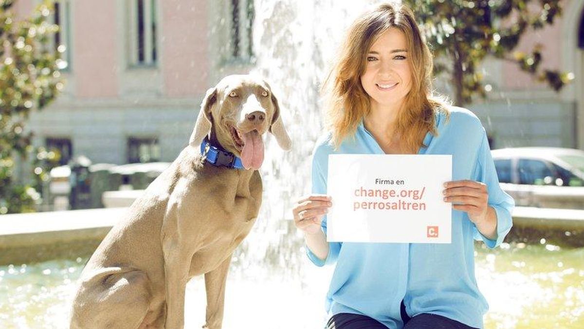 Sandra Barneda inicia una campaña para que Renfe permita viajar con todo tipo de perros 