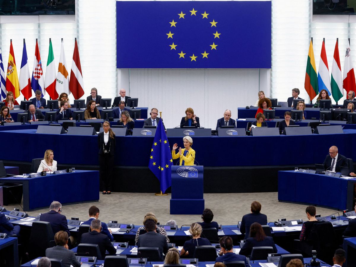 Foto: Sesión del Parlamento Europeo en Estrasburgo. (Reuters/Yves Herman)
