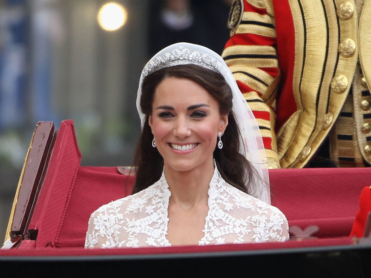Foto: Kate Middleton, el día de su boda. (Getty)