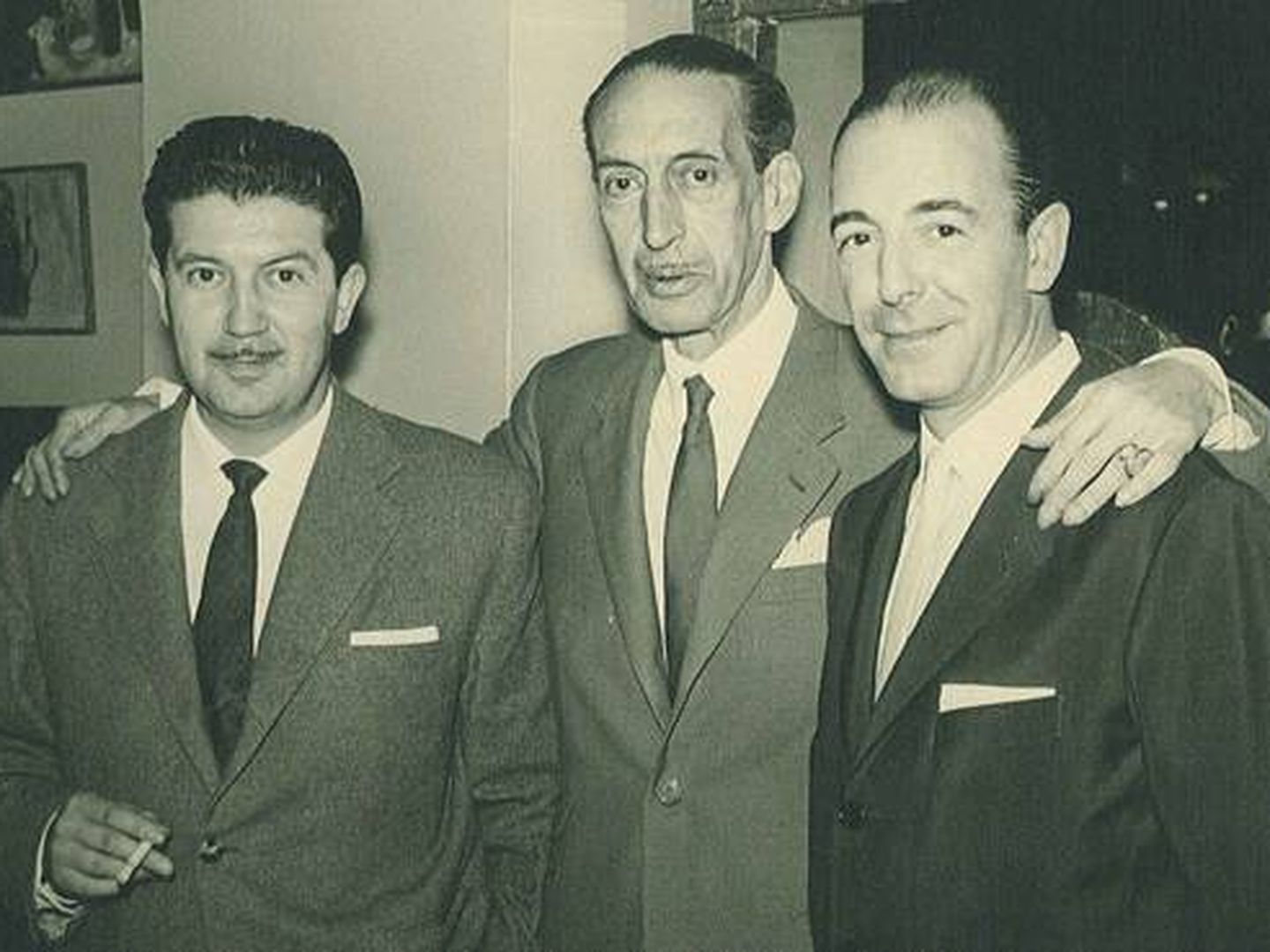 Manuel Alcántara con César González-Ruano y Rafael Penagos (Fundación Manuel Alcántara).